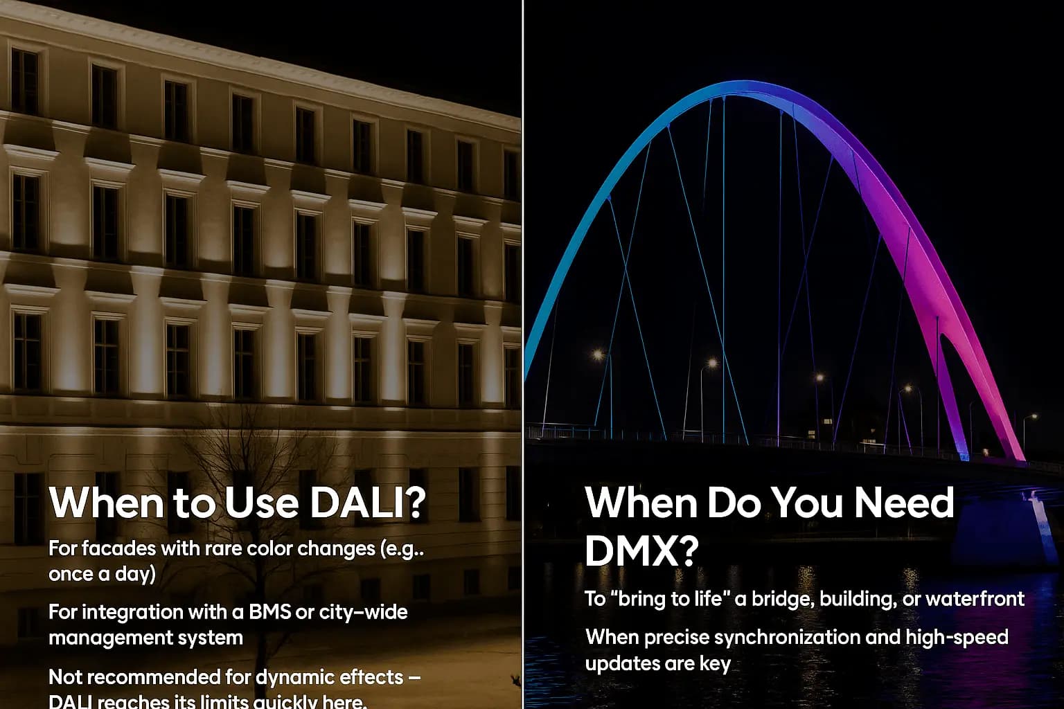DMX vs DALI comparison DMX vs DALI comparison
